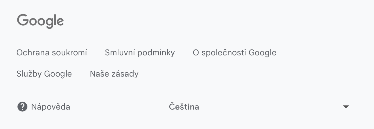A language picker on Google's website for "Get Gmail", showing a dropdown with the current language selected.